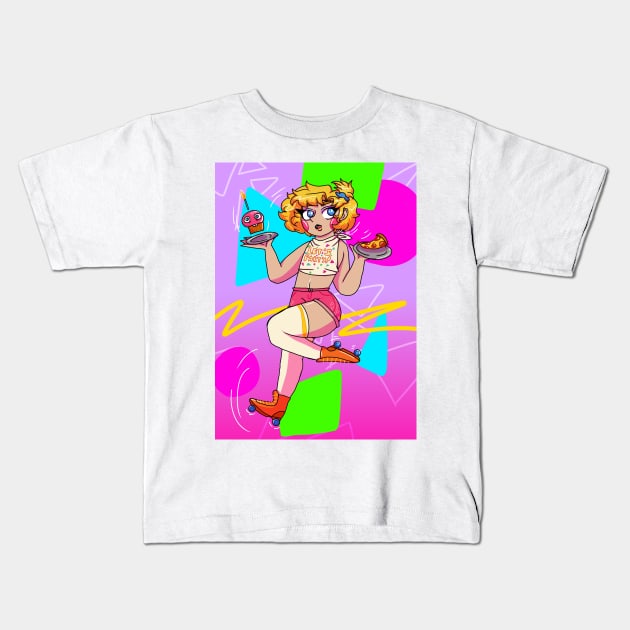 Toy Chica Gijinka Kids T-Shirt by spaceagebarbie